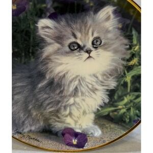 Kitten 1990s Franklin Mint Purrfection Nancy Matthews Limited Fine Porcelain